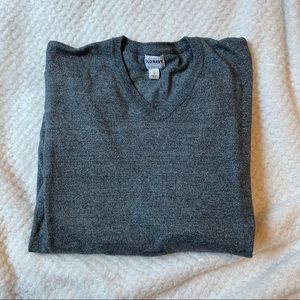 Old Navy Medium Gray Men’s V-Neck Pullover Sweater Large